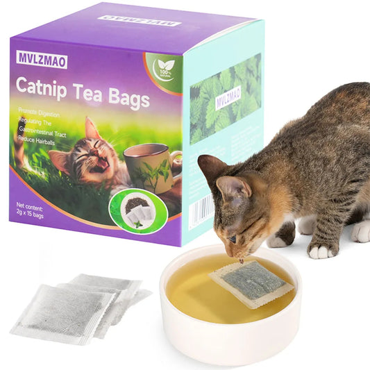 Cat Catnip Tea Bag Toy Soaking Water Replacement Pouch