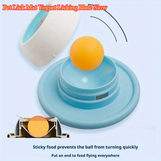 Pet Lick Mat Feeder for Dogs Cats Interactive Snack Bowl