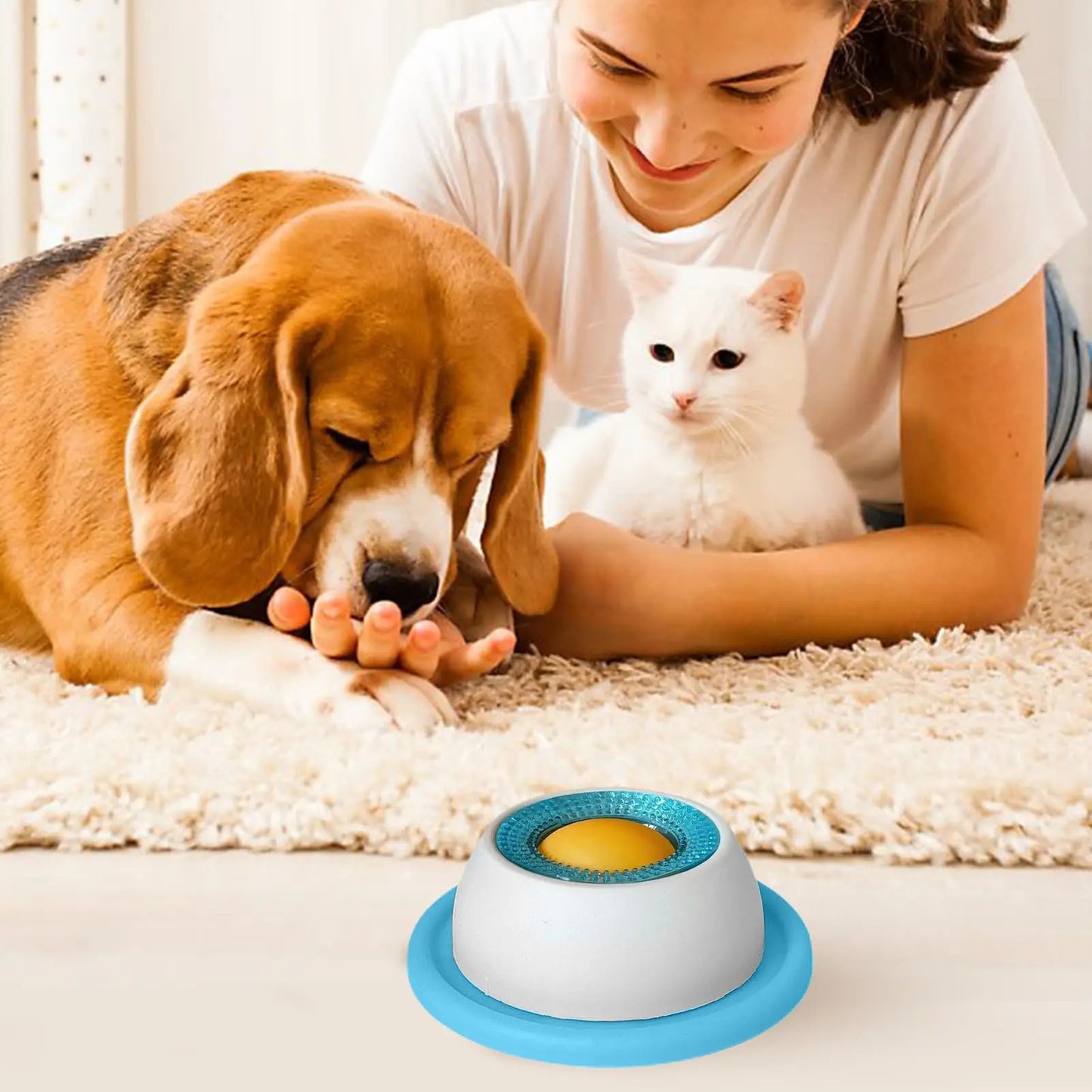 Pet Lick Mat Feeder for Dogs Cats Interactive Snack Bowl